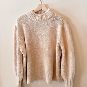 She + Sky Mockneck Sweater